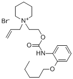 Piperidinium, 1-allyl-1-(2-hydroxyethyl)-, bromide, o-(pentyloxy)carba nilate Struktur