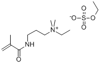 メタクロイルアミノプロピルジメチルエチルアンモニウムエチルサルフェ-ト 化学構造式