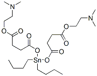 2-(dimethylamino)ethyl 11,11-dibutyl-2-methyl-6,9,13-trioxo-5,10,12-trioxa-2-aza-11-stannahexadecan-16-oate Structure