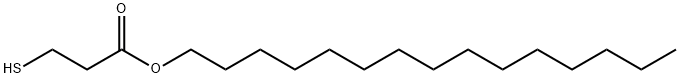 3-Mercaptopropanoic acid pentadecyl ester Struktur