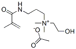 (2-hydroxyethyl)dimethyl[3-[(2-methyl-1-oxoallyl)amino]propyl]ammonium acetate Struktur