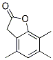4,6,7-trimethyl-3H-benzofuran-2-one Struktur