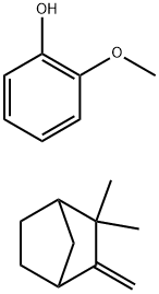 2-甲氧基苯酚与氢化-2,2-二甲基-3-亚甲基二环[2.2.1]庚烷的反应产物,70955-71-4,结构式