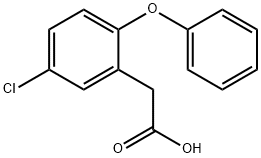 2-(5-氯-2-苯氧基苯基)乙酸, 70958-20-2, 结构式