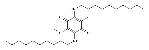 2,5-Bis(decylamino)-3-methoxy-6-methyl-1,4-benzoquinone 结构式