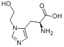 3-(2-hydroxyethyl)histidine 化学構造式