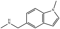 N-METHYL-N-[(1-METHYL-1H-INDOL-5-YL)METHYL]AMINE, 709649-73-0, 结构式