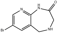 7-溴-4,5-二氢-1H-吡啶并[2,3-E][1,4]二氮杂啅-2(3H)-酮, 709650-05-5, 结构式