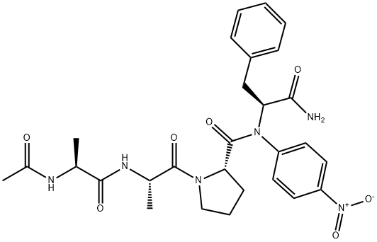 AC-ALA-ALA-PRO-PHE-PNA Structure