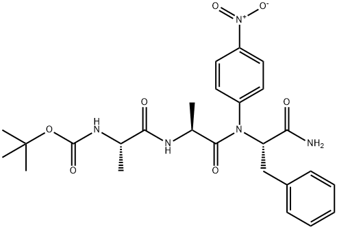 BOC-ALA-ALA-PHE-PNA, 70968-20-6, 结构式