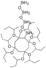 2,2,4,4,6,6,8,8-オクタキス(1-メチルプロポキシ)シクロオクタンテトラシロキサン 化学構造式