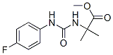 methyl 2-[(4-fluorophenyl)carbamoylamino]-2-methyl-propanoate Structure