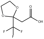 (2-TRIFLUOROMETHYL-1,3DIOXOLAN-2-YL)-ACETIC ACID Struktur