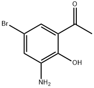 1-(3-amino-5-bromo-2-hydroxyphenyl)ethanone Struktur