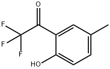 2,2,2-トリフルオロ-1-(2-ヒドロキシ-5-メチルフェニル)エタノン 化学構造式