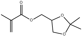 甲基丙烯酸 2,2-二甲基-1,3-二氧环戊烷-4-甲醇酯, 7098-80-8, 结构式