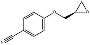 (R)-4-(OXIRAN-2-YLMETHOXY)BENZONITRILE 化学構造式