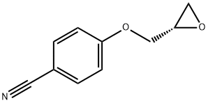 (S)-4-(OXIRAN-2-YLMETHOXY)BENZONITRILE, 70987-80-3, 结构式