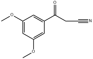 3,5-二甲氧基-BETA-氧代-苯丙腈, 70988-04-4, 结构式