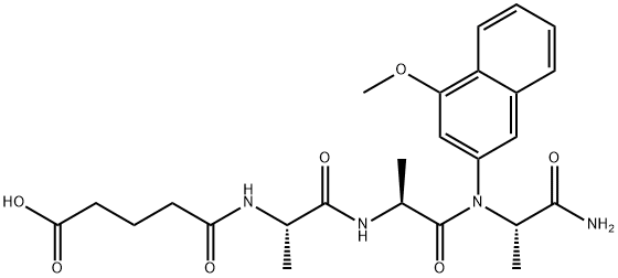 GLUT-ALA-ALA-ALA-4-METHOXY-2-NAPHTHYLAMINE Struktur