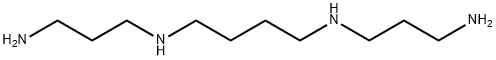 N,N'-ビス(3-アミノプロピル)テトラメチレンジアミン 化学構造式