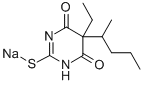 硫喷妥钠,71-73-8,结构式