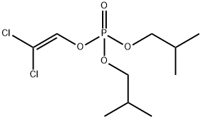 Phosphoric acid diisobutyl 2,2-dichloroethenyl ester Struktur