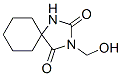 3-(Hydroxymethyl)-1,3-diazaspiro[4.5]decane-2,4-dione Struktur