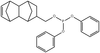 亜りん酸[(1,2,3,4,4a,5,8,8a-オクタヒドロ-1,4:5,8-ジメタノナフタレン)-2-イル]メチルジフェニル 化学構造式
