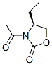 2-Oxazolidinone, 3-acetyl-4-ethyl-, (S)- (9CI) Structure