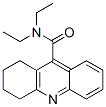 N,N-ジエチル-1,2,3,4-テトラヒドロ-9-アクリジンカルボアミド 化学構造式