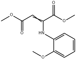 2-Butenedioic acid, 2-[(2-Methoxyphenyl)aMino]-, 1,4-diMethyl ester Structure