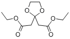 1,3-ジオキソラン-2,2-二酢酸ジエチルエステル 化学構造式