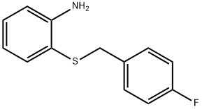 2-[(4-フルオロベンジル)チオ]アニリン 化学構造式