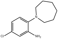 2-(1-アゼパニル)-5-クロロアニリン 化学構造式