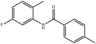 N-(5-氟-2-甲基苯基)-4-甲基苯甲酰胺, 710310-23-9, 结构式