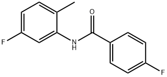 4-氟-N-(5-氟-2-甲基苯)苯甲酰胺, 710310-25-1, 结构式
