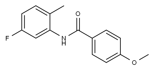 Benzamide, N-(5-fluoro-2-methylphenyl)-4-methoxy- (9CI) Struktur