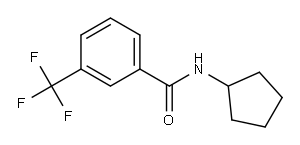 Benzamide, N-cyclopentyl-3-(trifluoromethyl)- (9CI) Structure