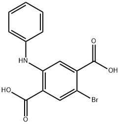 2-anilino-5-bromoterephthalic acid Structure