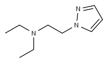 1-(N,N-DIETHYLAMINOETHYL)PYRAZOLE, 71033-38-0, 结构式