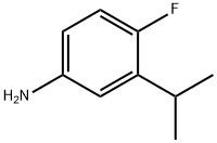 Benzenamine, 4-fluoro-3-(1-methylethyl)- (9CI) Structure
