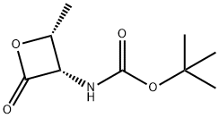 Carbamic acid, [(2R,3S)-2-methyl-4-oxo-3-oxetanyl]-, 1,1-dimethylethyl ester Struktur