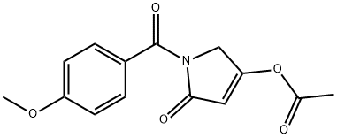 [1-(4-methoxybenzoyl)-5-oxo-2H-pyrrol-3-yl] acetate Struktur