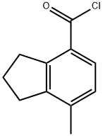 2,3-Dihydro-7-methyl-1H-indene-4-carboxylic acid chloride Structure