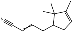4-(2,2,3-trimethyl-3-cyclopenten-1-yl)-2-butenenitrile Structure