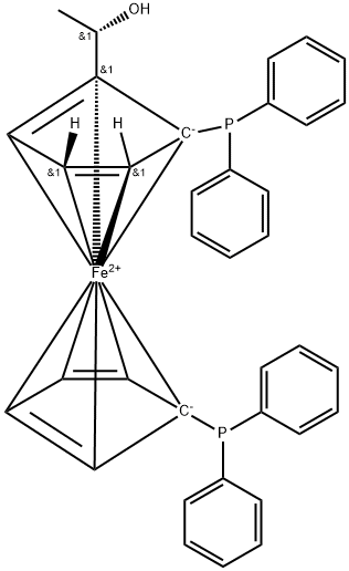 (S)‐(R)‐BPPFOH 化学構造式