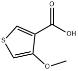 4-メトキシチオフェン-3-カルボン酸 化学構造式