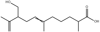 9-Hydroxymethyl-2,6,10-trimethyl-6,10-undecadienoic acid Structure