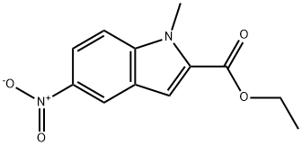 ETHYL 1-METHYL-5-NITROINDOLE-2-CARBOXYLATE Structure